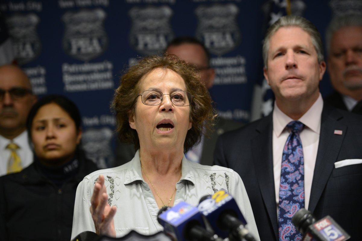 A judge will hear a lawsuit filed by Diane Piagentini (pictured), the widow of NYPD Officer Joseph Piagentini. (SUSAN WATTS/NEW YORK DAILY NEWS)