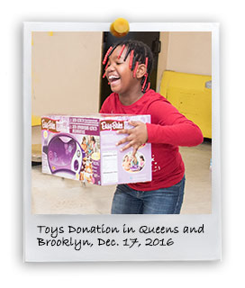 Toys Donation in Brooklyn and Queens, 2016