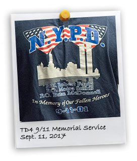 9/11 Memorial Service at Transit District 4 (9/11/2017)