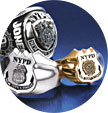 Jostens NYPD custom jewelry