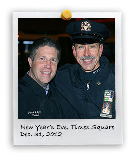 PBA board members join New Years Eve detail in Times Square (12/31/2012)